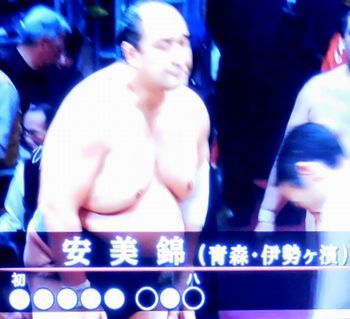 安美錦　大相撲九州場所　九日目_b0044404_21311150.jpg