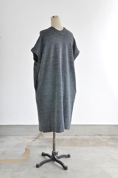  NO CONTROL AIR　 Wool Melange Block Knit OP (Grey Top)_d0120442_13193346.jpg