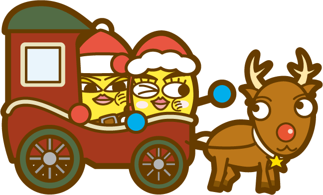 馬車に乗るメグミさんとテドリさんのイラスト 炊きたてコメごはん