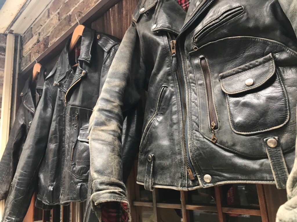 神戸店11/22(水)ヴィンテージ入荷!#5 Leather JKT!1950's D-Pocket