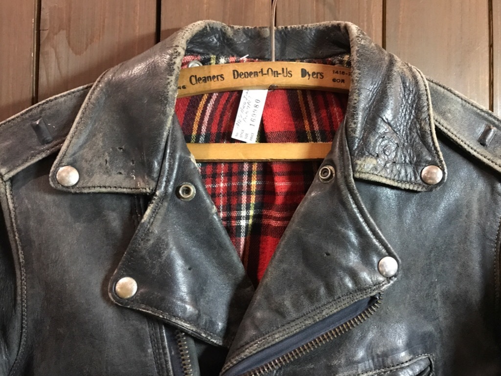 神戸店11/22(水)ヴィンテージ入荷!#5 Leather JKT!1950's D-Pocket