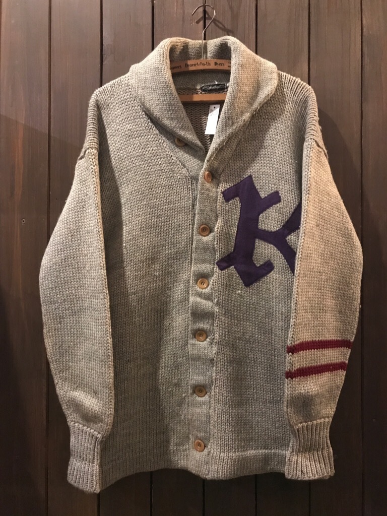 神戸店11/22(水)ヴィンテージ入荷!#6 Vintage Letterman Item! 30\'s ShawlCollar Cardigan!!!_c0078587_16080793.jpg