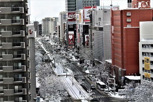 札幌の街に雪が・・・・・　きっと根雪になるでしょう。_f0362073_18405467.jpg