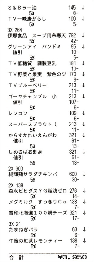 11/20（月）の買い物と食事_b0260581_13092096.jpg