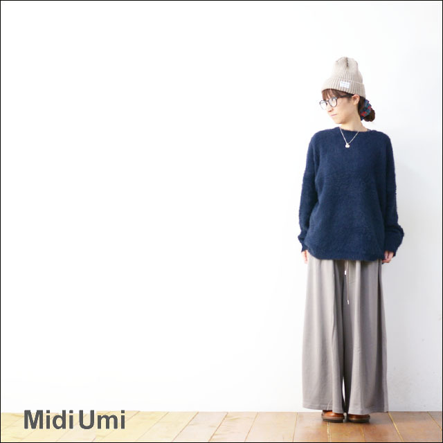 MidiUmi [ミディウミ] WIDE EASY PTS [3-764312] ワイドイージーパンツ LADY\'S_f0051306_17060034.jpg