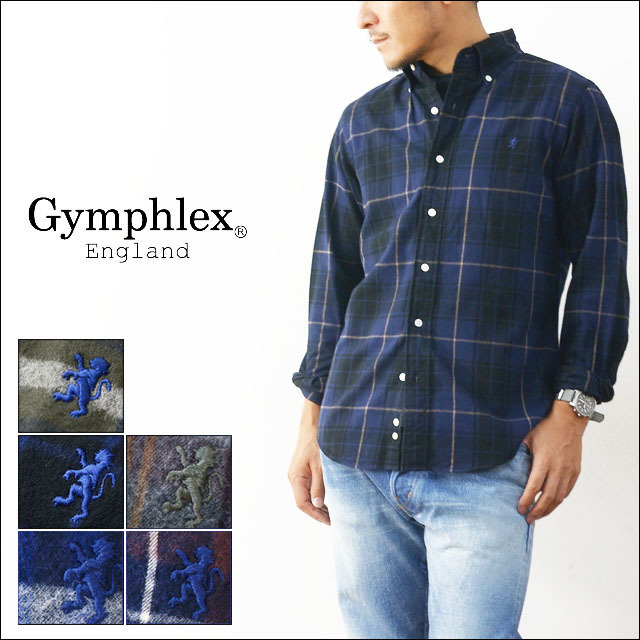 Gymphlex [ジムフレックス] 60/2ビエラ起毛 B.D チェックシャツ [J-0643VHC] ボタンダウンチェックネルシャツ MEN\'S_f0051306_18084322.jpg