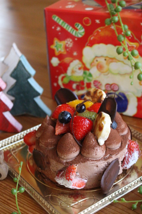 クリスマス　チョコレートケーキ♪_f0191818_20343302.jpg