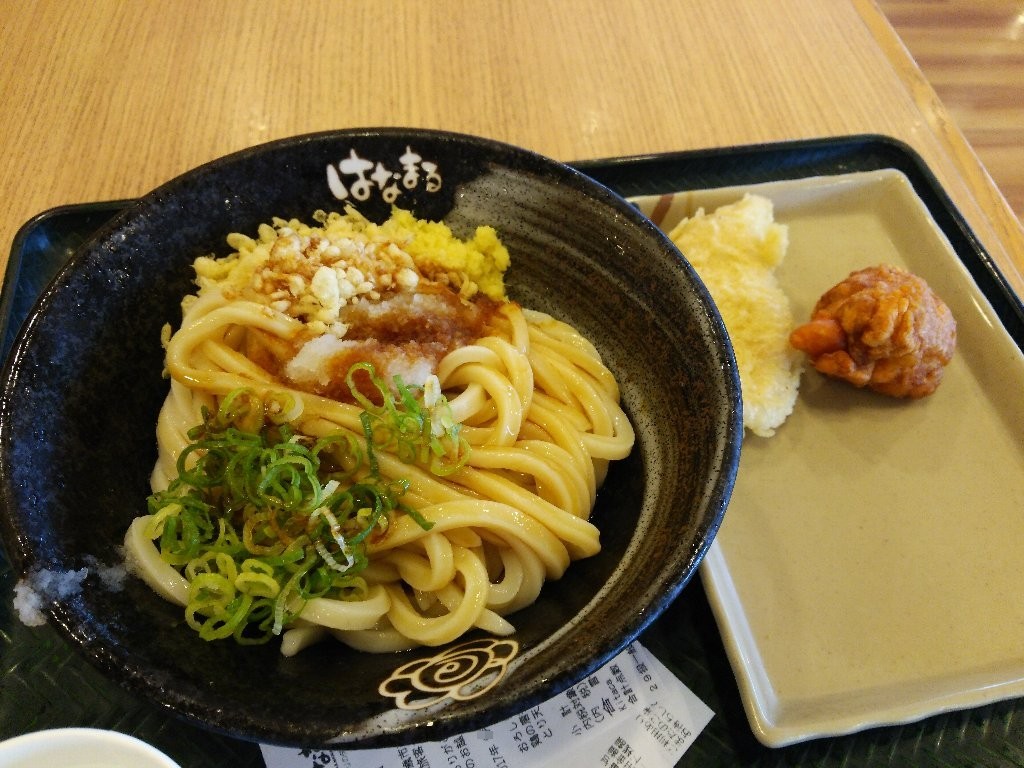 はなまるさんで冷やおろし醤油うどん十数回目（はなまるうどん新千歳空港店）_b0128821_23582616.jpg