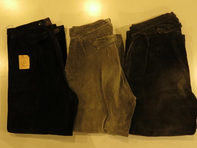 \"DEAD STOCK 1930\'S FRENCH CORDUROY TROUSERS\"ってこんなこと。_c0140560_12392769.jpg