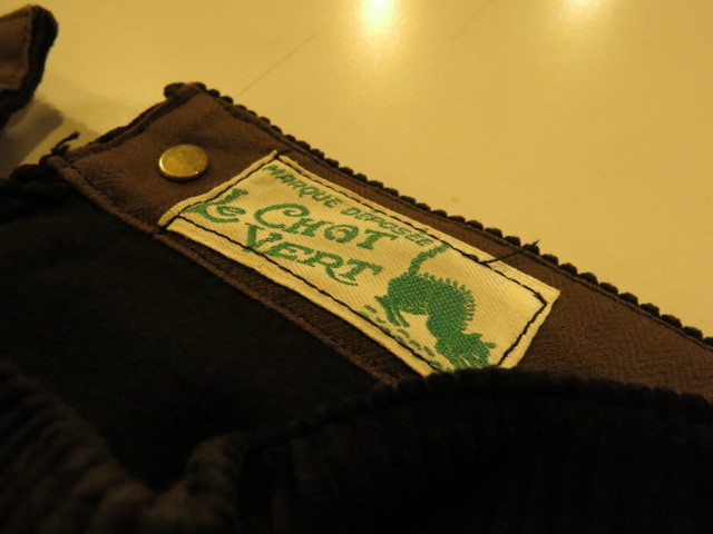 \"DEAD STOCK 1930\'S FRENCH CORDUROY TROUSERS\"ってこんなこと。_c0140560_13503189.jpg