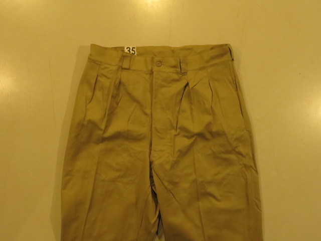 \"DEAD STOCK 1960\'S FRENCH ARMY CHINO PANTS\"ってこんなこと。_c0140560_15474692.jpg