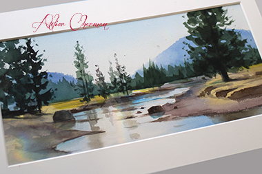 水彩画 針葉樹 Atelier Charmant のボタニカル 水彩画ライフ 水彩画 針葉樹 Atelier Charmant のボタニカル 水彩画ライフ