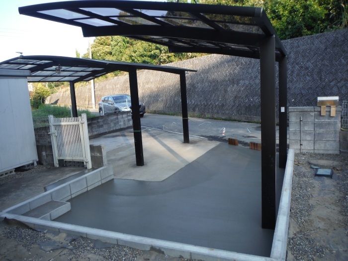 もう一台分の駐車場 ~ 工事終了です。_d0165368_03462948.jpg