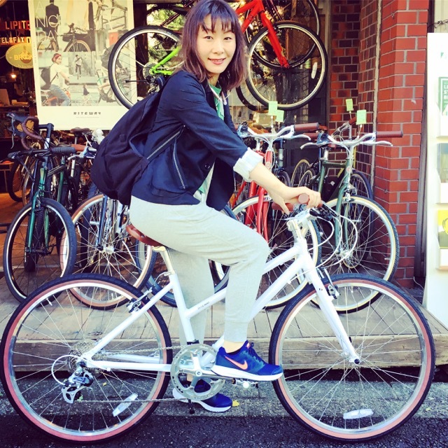 ライトウェイ特集☆今日のバイシクルガール 番外編☆ 自転車女子 自転車ガール クロスバイク ライトウェイ おしゃれ自転車 マリン ターン シェファード パスチャー スタイルス_b0212032_18594908.jpg