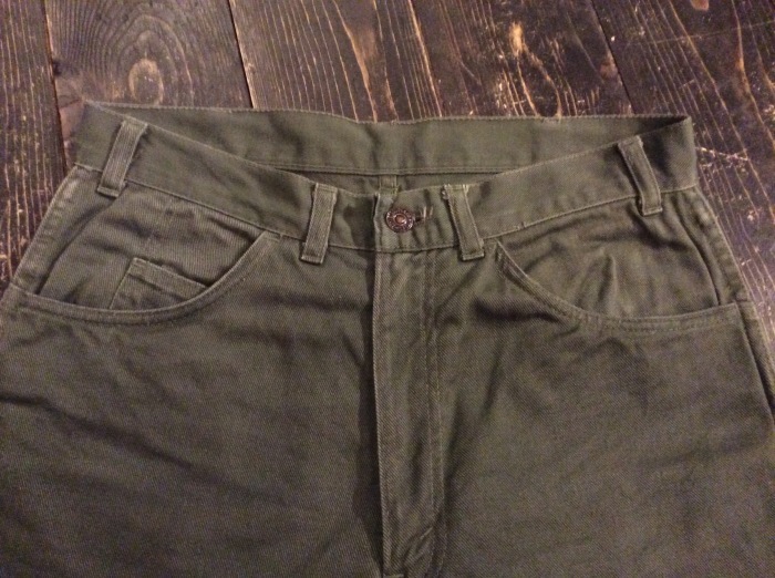 60's Levi's 518 big-E cotton twill pants : BUTTON UP clothing