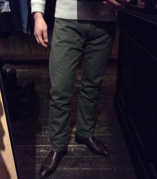 60's Levi's 518 big-E cotton twill pants : BUTTON UP clothing 60's Levi's 518 big-E cotton twill pants : BUTTON UP clothing