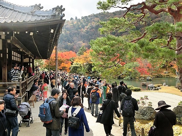 藤田八束の京都の秋@京都嵐山渡月橋、宝厳院、天龍寺の秋・・世界文化遺産天龍寺の秋_d0181492_08193068.jpg