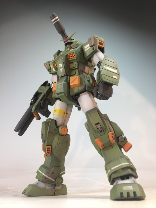 Mg 1 100 Fa 78 1 フルアーマーガンダム 戦場風 改修塗装完成品 K Criate S 過去作品置き場