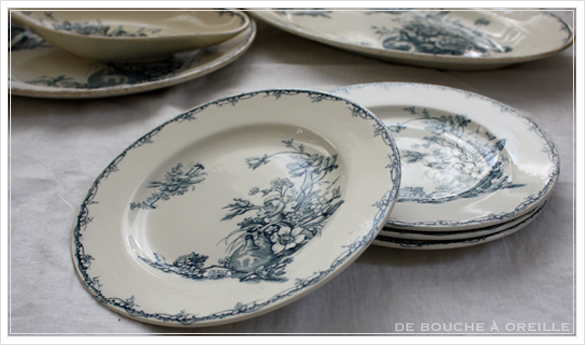 service de vaisselle リュネヴィル製ディナーウェアセット Luneville K&G フランスアンティーク_d0184921_16465601.jpg