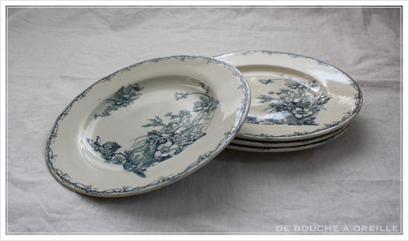 service de vaisselle リュネヴィル製ディナーウェアセット Luneville K&G フランスアンティーク_d0184921_17105974.jpg