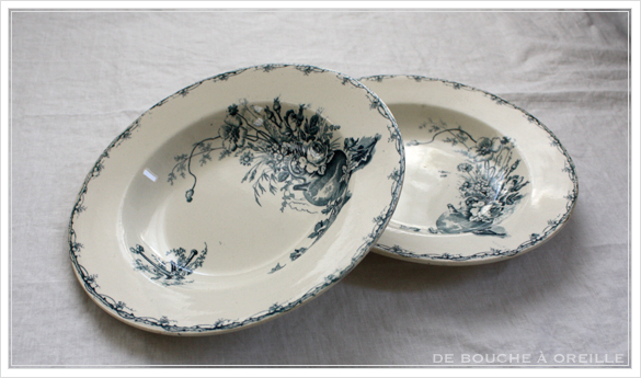 service de vaisselle リュネヴィル製ディナーウェアセット Luneville K&G フランスアンティーク_d0184921_17152883.jpg
