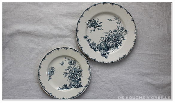 service de vaisselle リュネヴィル製ディナーウェアセット Luneville K&G フランスアンティーク_d0184921_17303078.jpg