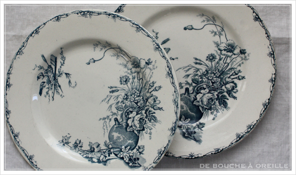 service de vaisselle リュネヴィル製ディナーウェアセット Luneville K&G フランスアンティーク_d0184921_17394763.jpg
