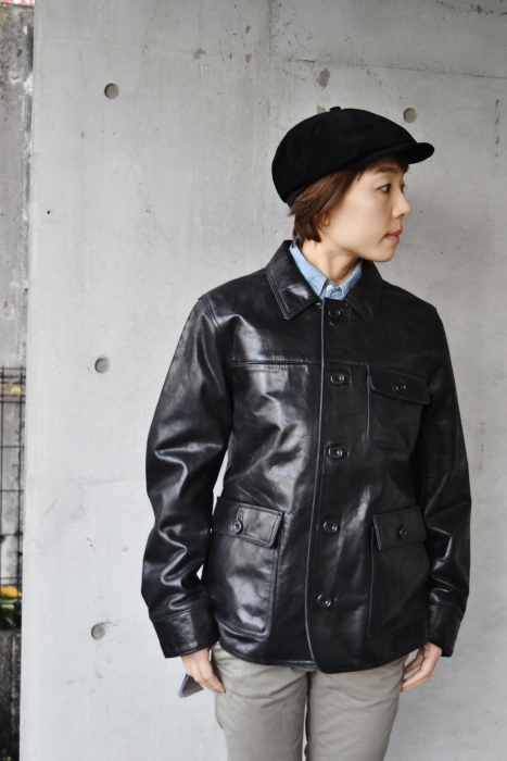LEATHER CoverAll JACKET ･･･ By FIDELITY_d0152280_07490733.jpg