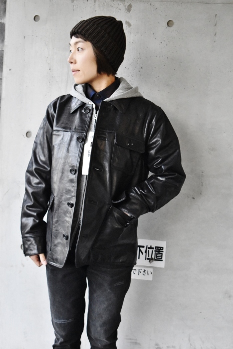 LEATHER CoverAll JACKET ･･･ By FIDELITY_d0152280_07511345.jpg