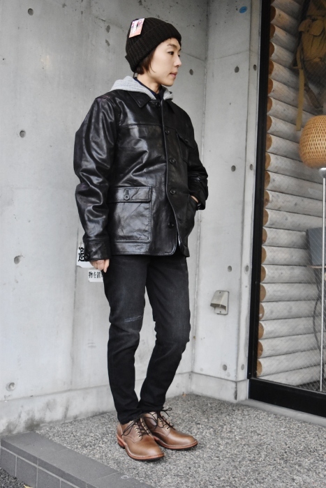 LEATHER CoverAll JACKET ･･･ By FIDELITY_d0152280_07513297.jpg