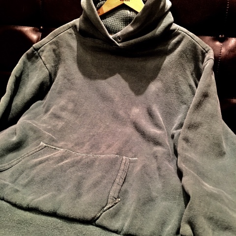 1970s \" MONTGOMERY WARD \" - THERMAL LINING - VINTAGE P/O SWEAT PARKA - Green color - ._d0172088_21164245.jpg