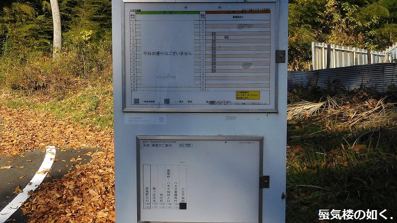 バスの終点へ行こう006:西東京バス 八王子城跡バス停(八王子市)、本丸まで行きたかったけど_e0304702_18013529.jpg
