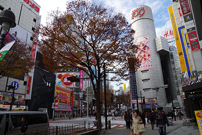 12月4日(月)の109前交差点_b0056983_16032488.jpg