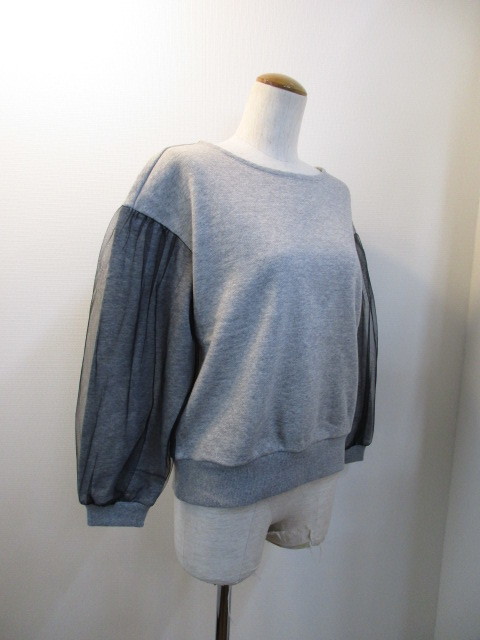  マルシャルテル / MARECHAL TERRE　☆sleeve tulle fleece tops_e0076692_17385720.jpg