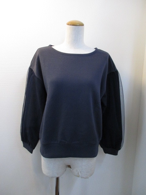  マルシャルテル / MARECHAL TERRE　☆sleeve tulle fleece tops_e0076692_17411967.jpg