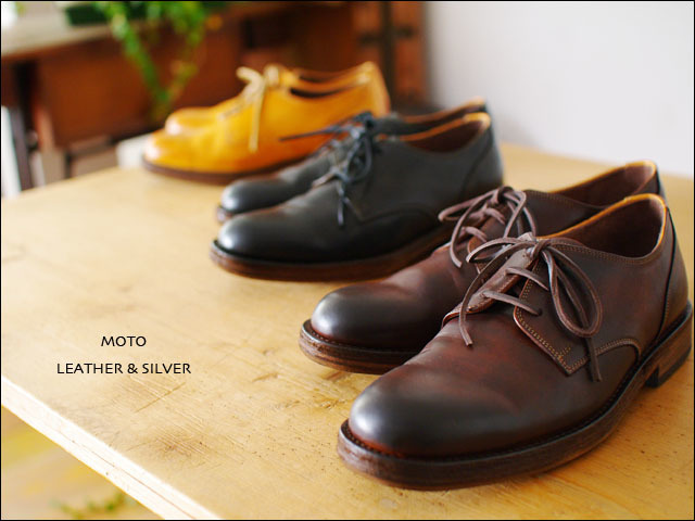 moto leather＆silver[モトレザー] Plane Toe Oxford Shoes