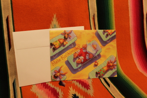 常夏ハワイより届いた「クリスマスカード」_f0191324_08002905.jpg