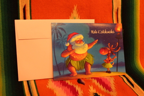常夏ハワイより届いた「クリスマスカード」_f0191324_08005576.jpg