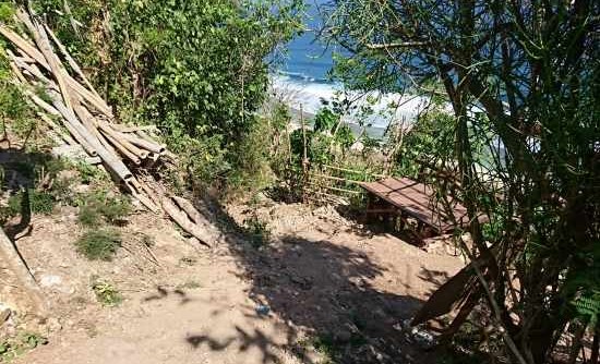 Nunggalan Beach への道は階段というより山下りｗ@ Pecatu, Uluwatu (\'17年9月)_d0368045_1464686.jpg
