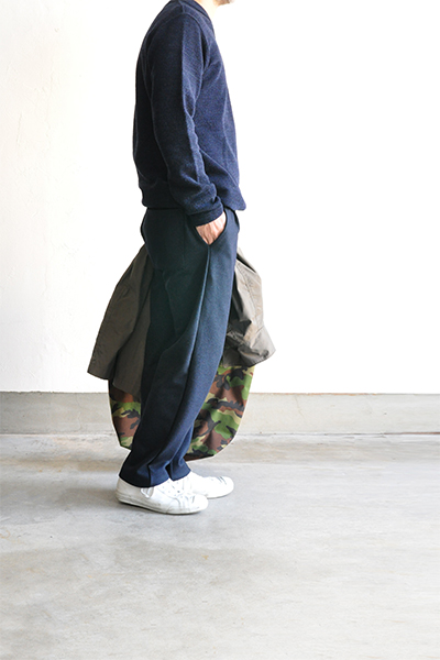 STILL BY HAND　 Wool Jersey Easy Pants (Navy)_d0120442_17325665.jpg