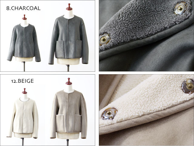 LE GLAZIK [ル グラジック] FAKE MOUTON JACKET [JL-8842FMT] フェイクムートンジャケット アウター LADY\'S _f0051306_20341807.jpg