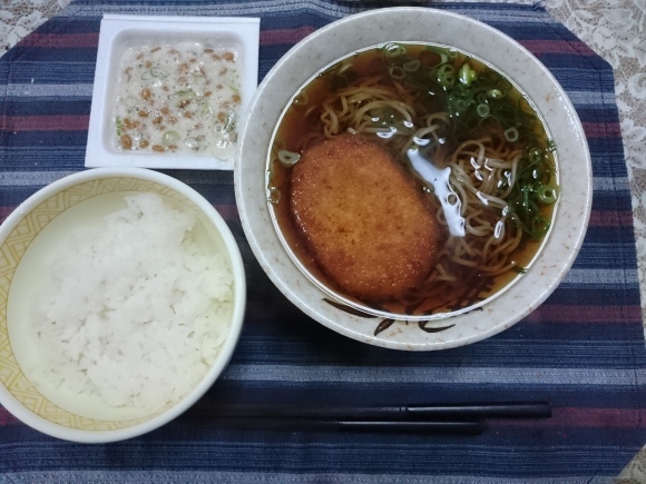 12/9,10 コロッケそば定食 & きざみうどん@自宅_b0042308_23015654.jpg