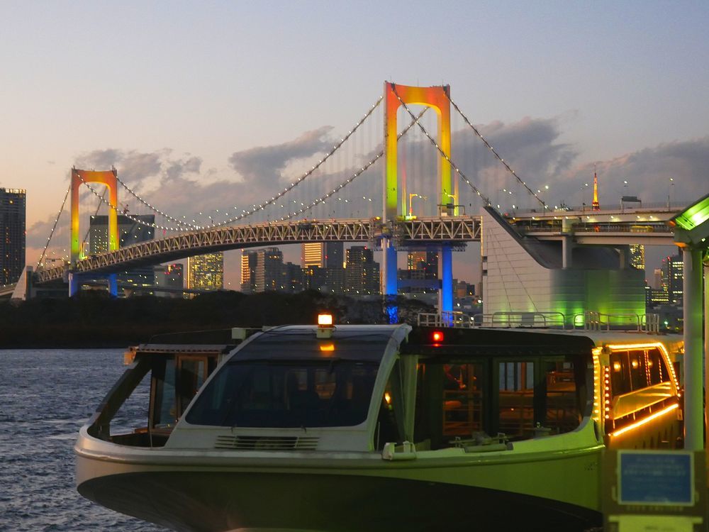 東京イルミネーション見学バスツアー（３）・・・レインボウブリッジを手持ち夜景モードで撮る♪_a0031821_15050658.jpg