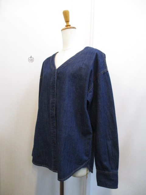 トゥデイフル TODAYFUL Henleyneck Denim Shirts　☆_e0076692_18421392.jpg