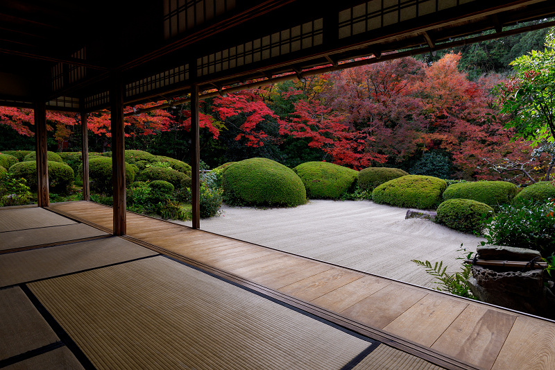 京都の紅葉2017 詩仙堂の額縁紅葉_f0155048_23554755.jpg