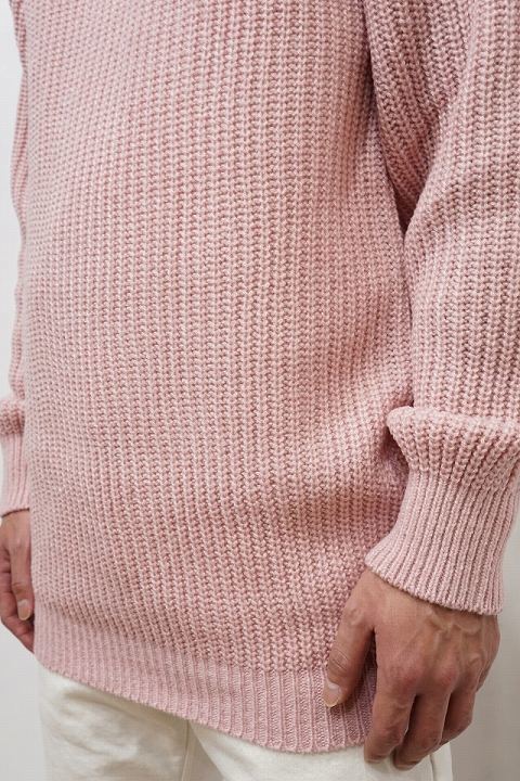 メイドインジャパンのニット！【RESOUND CLOTHING】【リサウンドクロージング】RC6-K-004 EXH AZE knit [PINK]☆そして、打ち合わせ。_b0108653_14461023.jpg