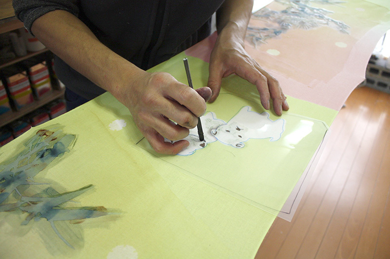 西染物店さん 手ぬぐいの制作工程_b0353974_18594553.jpg