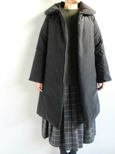 GRANDMA MAMA DAUGHTER　SHAWL COLLAR LONG DOWN COAT _b0139281_14284837.jpg