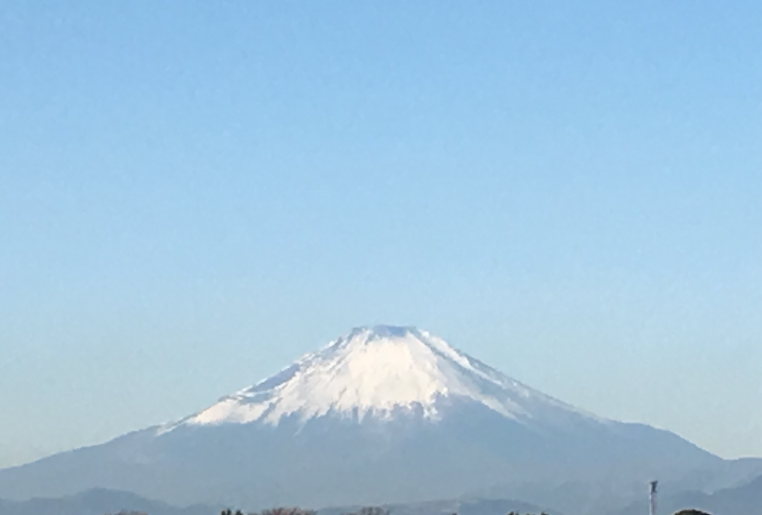 今朝は雲一つ無い空・・富士が絶景　畑から・・・・の眺め・・_c0222448_12420047.jpg