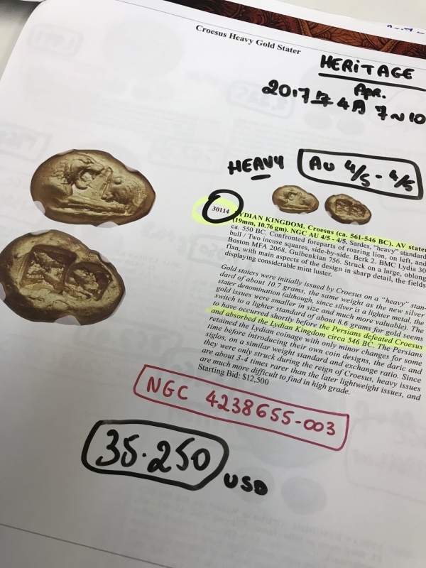 King Croesus Gold Light Stater TRUE Rarity! 本当の希少さ!_d0357629_18370043.jpeg